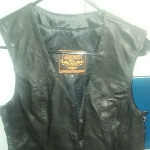 Leather vest